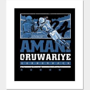 Amani Oruwariye Detroit Interception Posters and Art